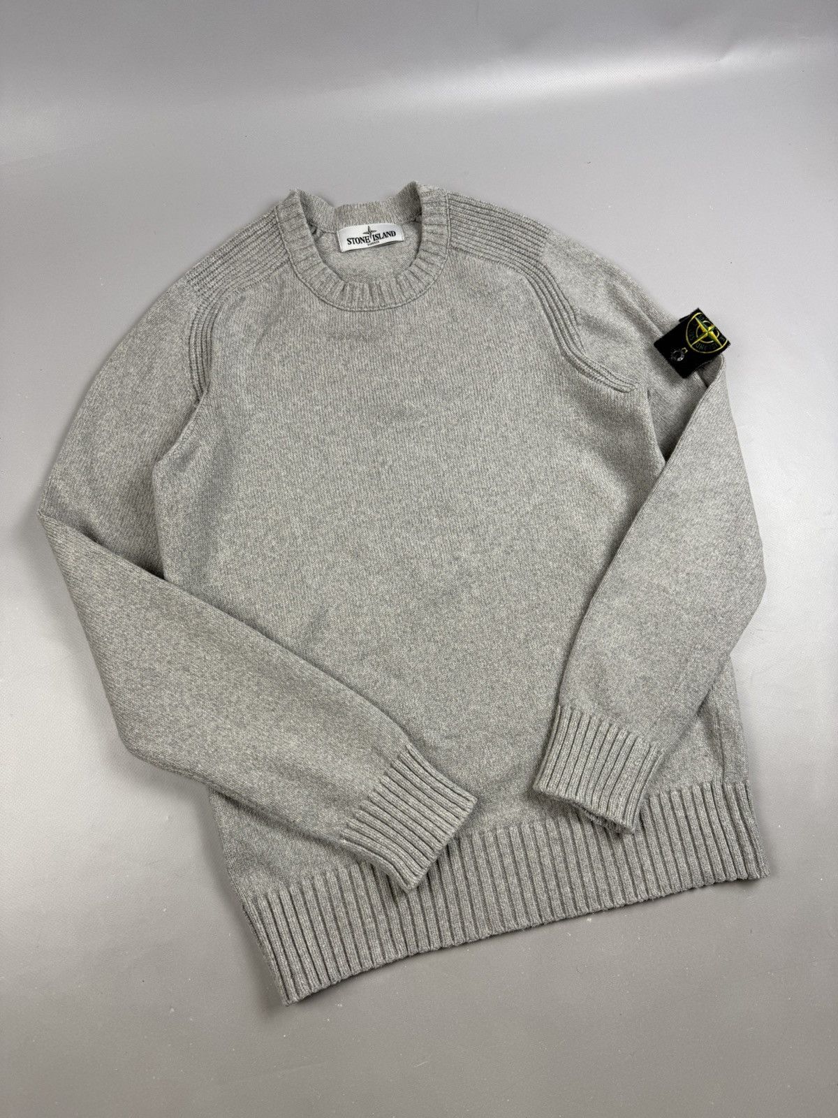 Stone Island Stone island jersey vintage wool grey size M mens Size US M / EU 48-50 / 2 - 3 Thumbnail