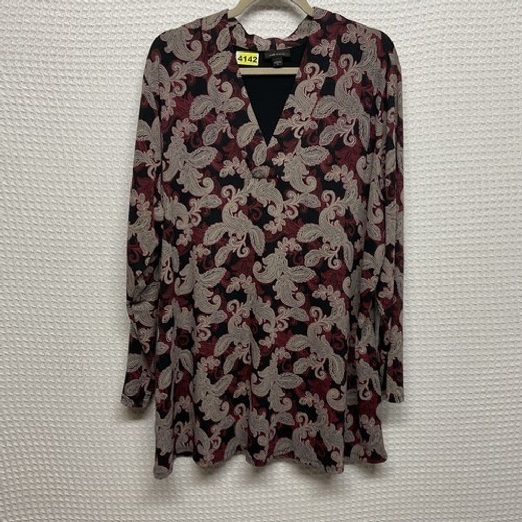 J. Jill NWOT J. Jill Wearever Crossover V-neck Tunic Top Size 2X Size XXL / US 16-18 / IT 52-54 - 1 Thumbnail