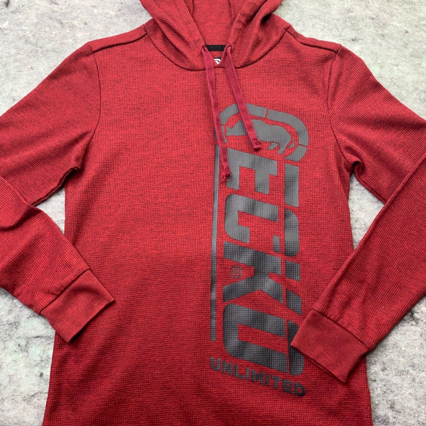 Ecko Unltd. Ecko Unltd Mens Hoodie Small Red Hooded Sweatshirt Cotton Polyester Thermal Sweatshirt Hoodie Mens Red S Size US S / EU 44-46 / 1 - 2 Thumbnail
