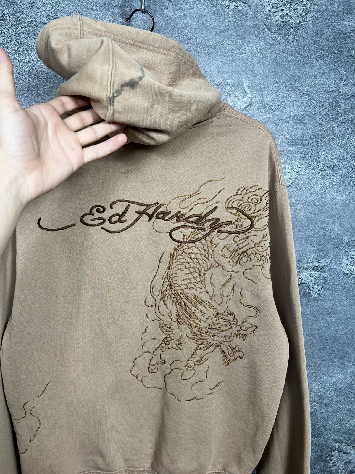 Ed Hardy Ed Hardy Embroidered Dragon Logo Oversize Hoodie Size US S / EU 44-46 / 1 - 15 Thumbnail
