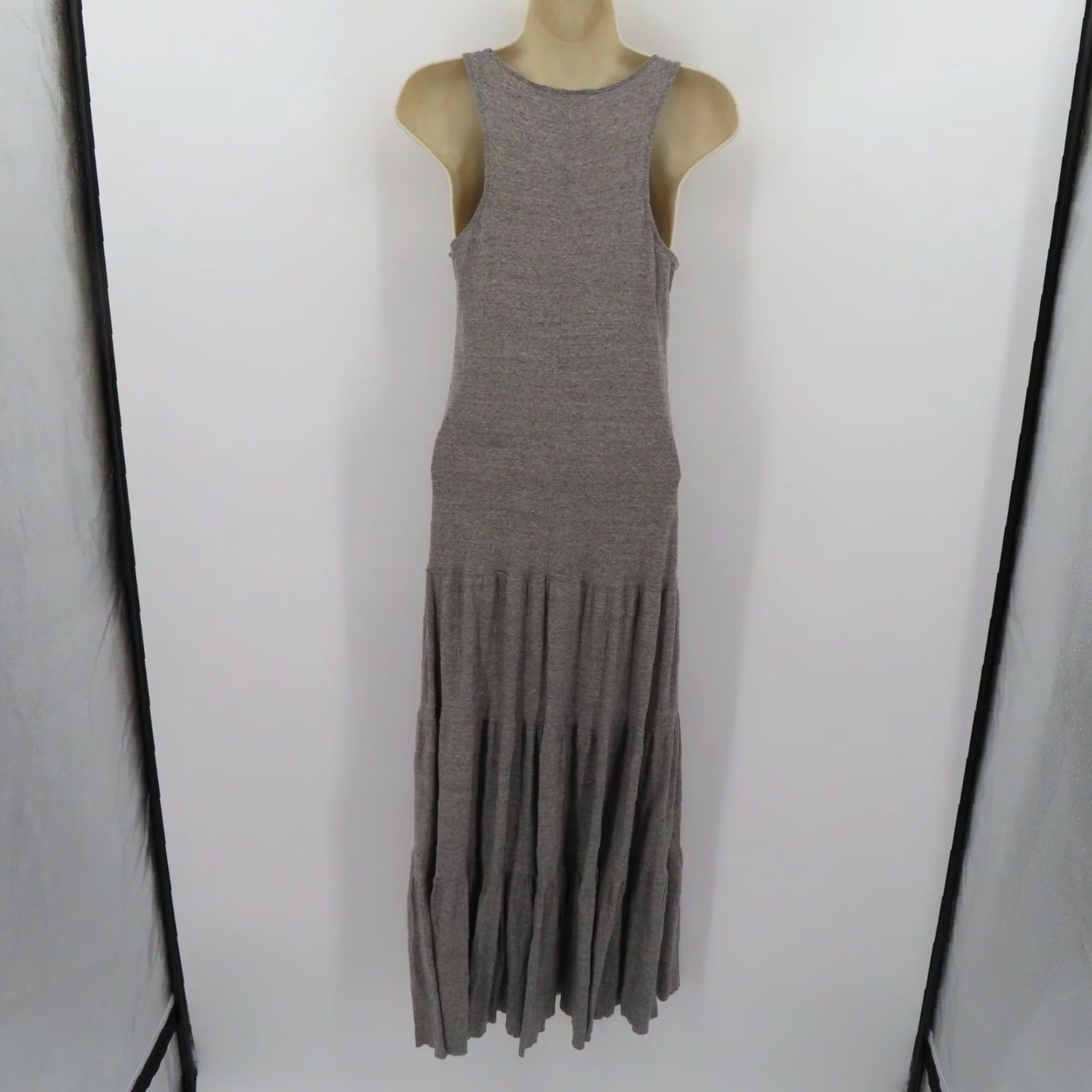 Vintage Cabi Women Small Solid Heathered Gray Scoop Neck Sleeveless Maxi Dress Sundress - Maxi, Sundress, Gray, S, Women, Casual, Machine Washable Size S / US 4 / IT 40 - 5 Thumbnail