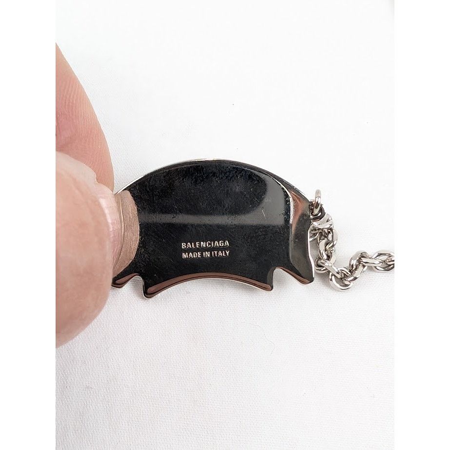 Balenciaga o1rshd1 Q:4 / Size: OS / Cities Paris Necklace Shiny Silver Size ONE SIZE - 9 Thumbnail