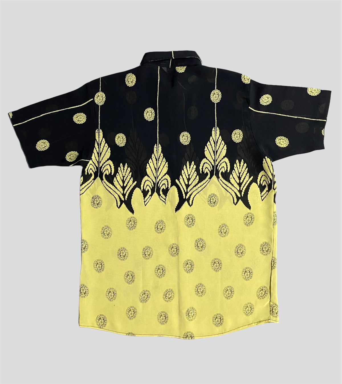 Japanese Brand × Vintage Yellow Peacock Tails Monolux Shirts Size US M / EU 48-50 / 2 - 15 Thumbnail