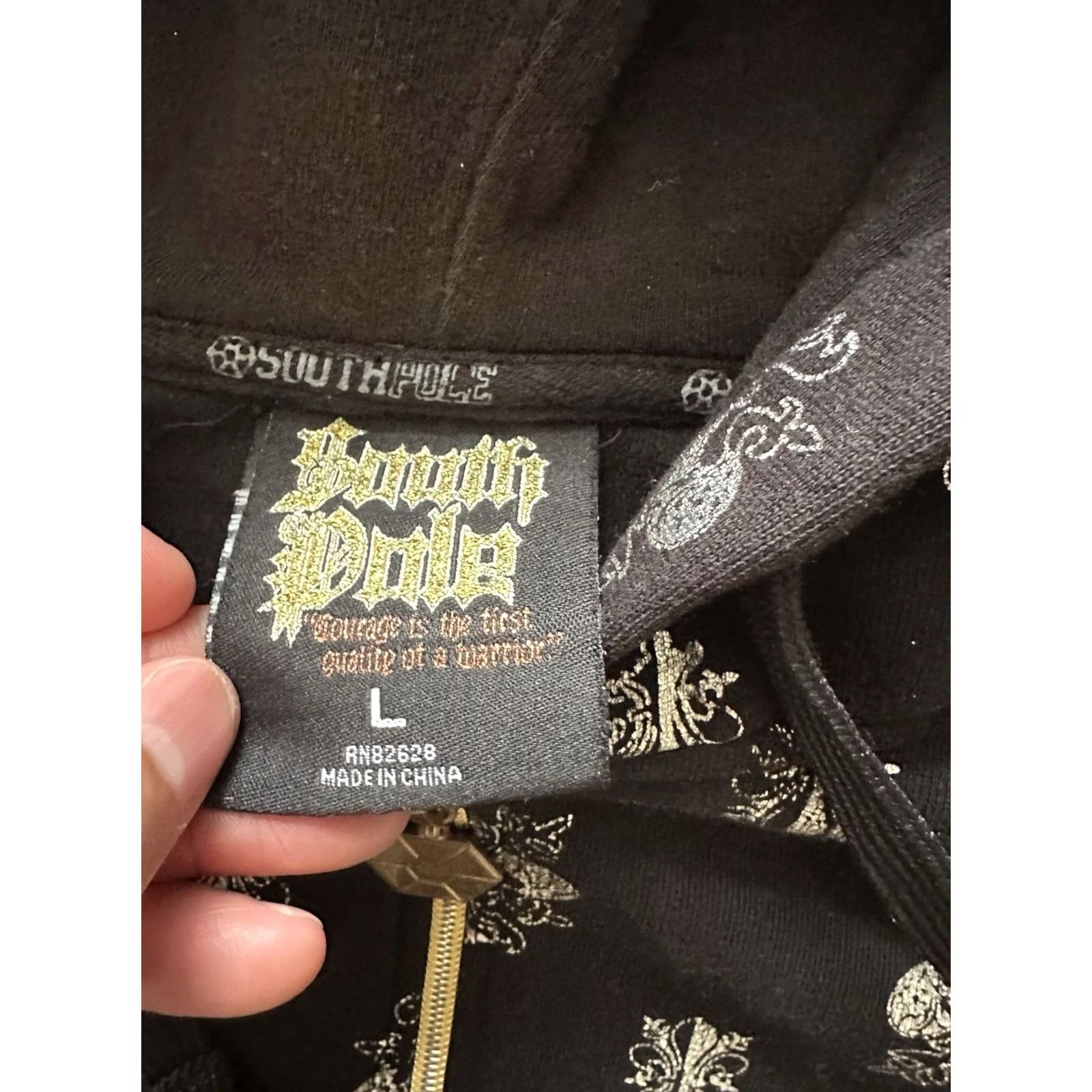 Southpole VINTAGE Southpole Hoodie Full Zip Hooded Black L Men Skull All Over Print Jesse Pinkman Breaking Bad Theme Size US L / EU 52-54 / 3 - 6 Thumbnail