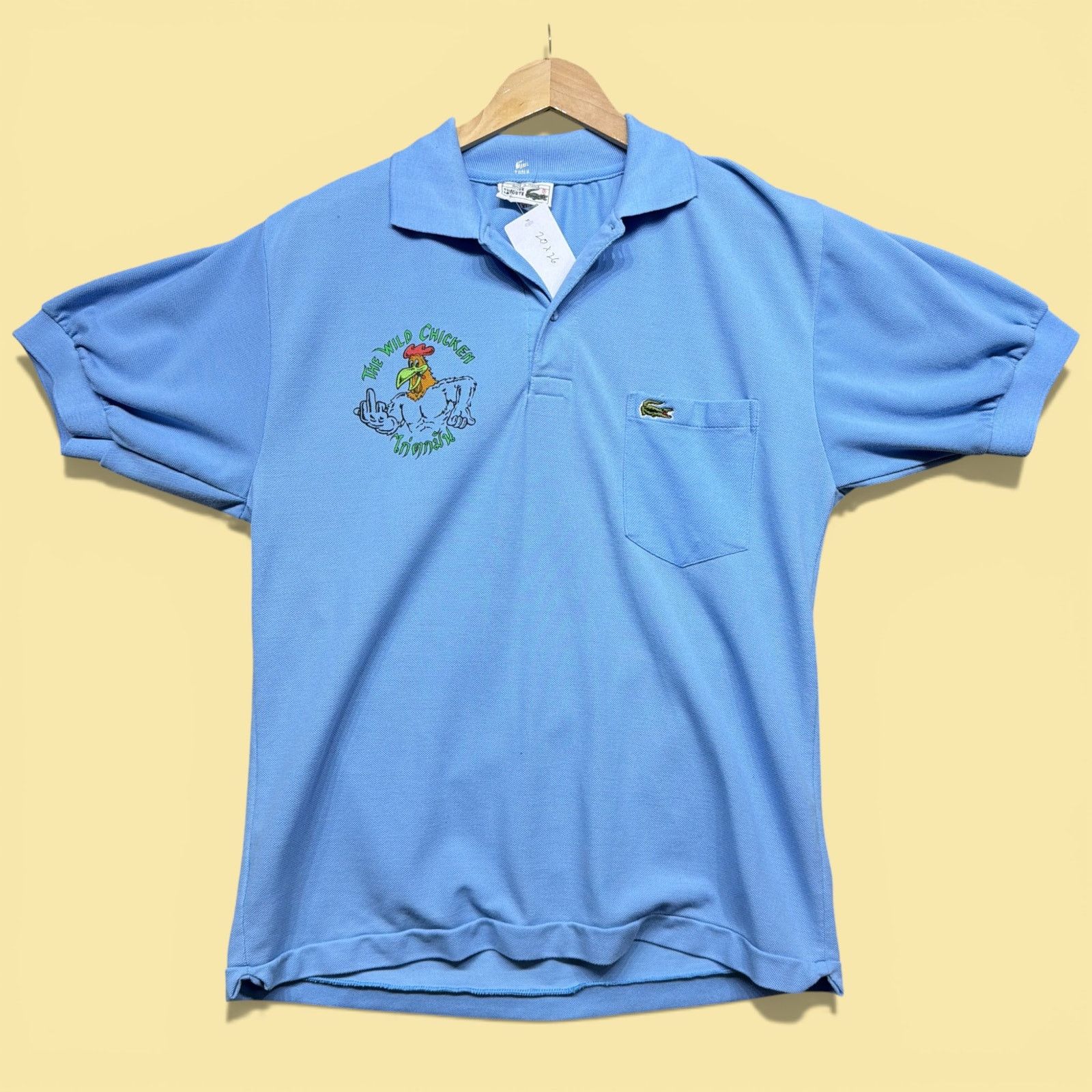 Lacoste Vintage Dirty Wild Chicken 2000s Polo Shirt Size XL Size US XL / EU 56 / 4 - 1 Thumbnail