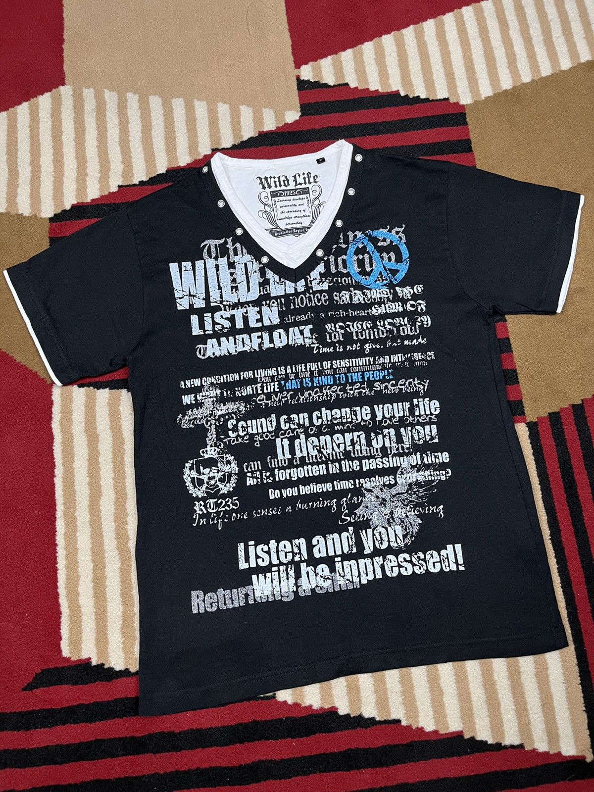 Japanese Brand Wild Life Y2K T-shirt Size US M / EU 48-50 / 2 - 1 Thumbnail