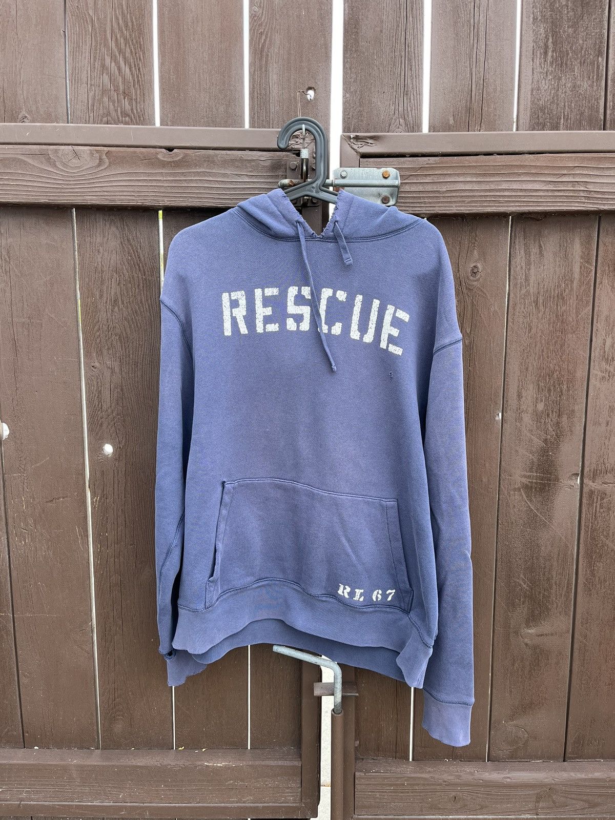 Vintage vintage polo ralph lauren rescue hoodie Size US XL / EU 56 / 4 - 1 Thumbnail