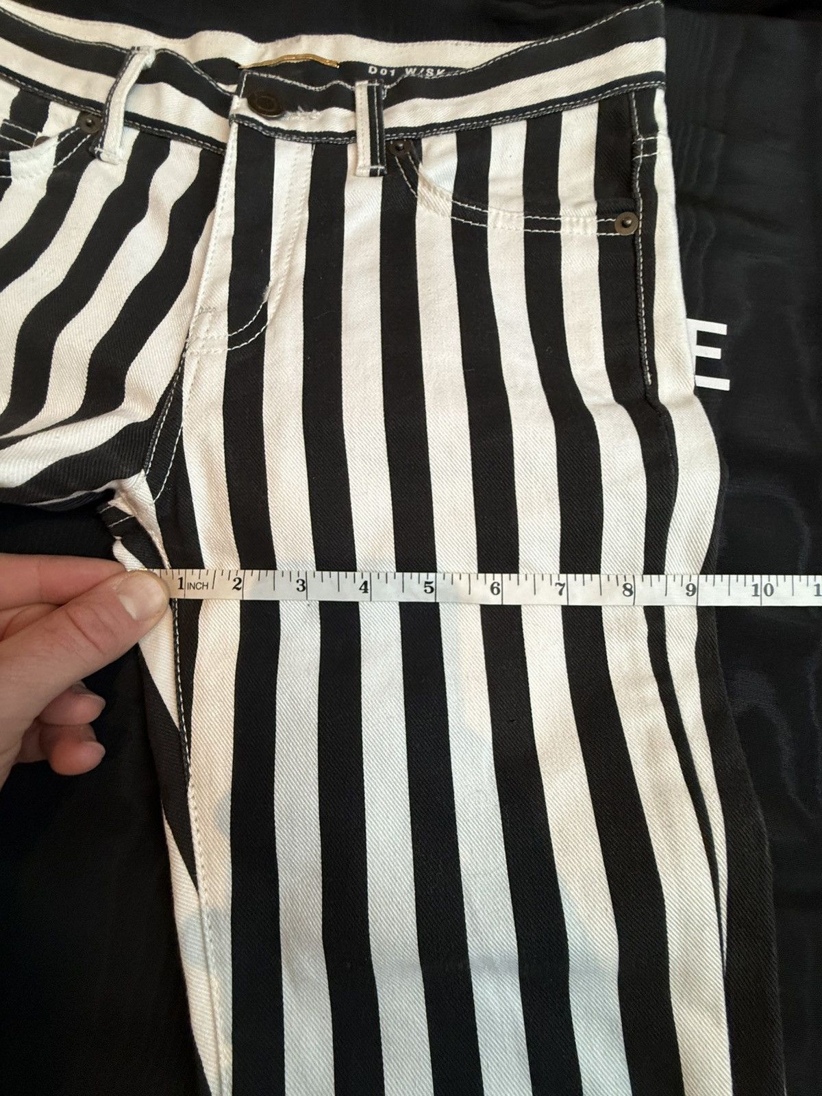 Saint Laurent Paris SS14 Saint Laurent black white skinny jeans Hedi Slimane 26 Size US 26 / EU 42 - 4 Thumbnail