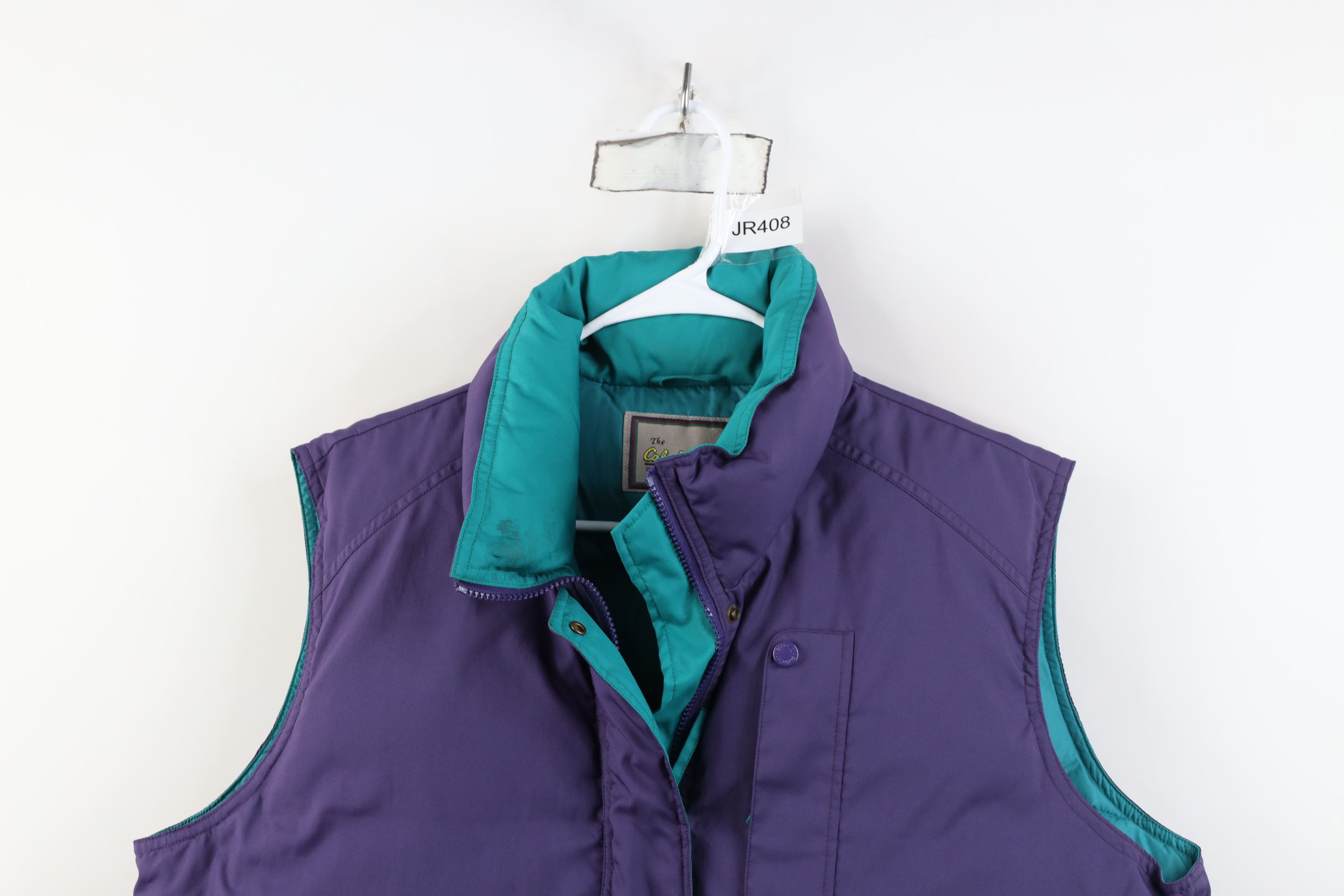 Cabelas Vintage 90s Cabelas Duck Down Puffer Vest Jacket Purple Size XL / US 12-14 / IT 48-50 - 2 Thumbnail