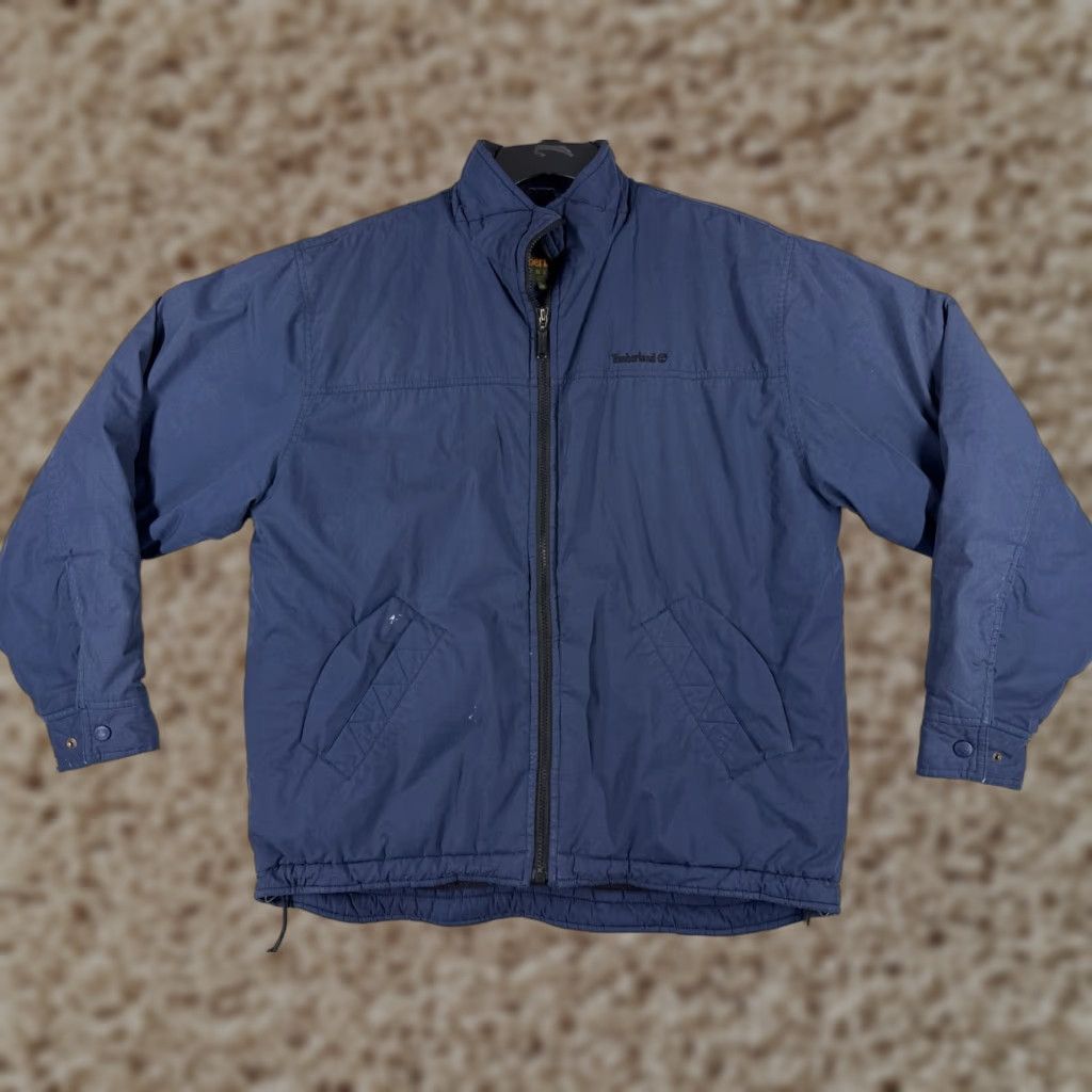 Timberland Timberland Jacket Mens Medium Blue Weathergear Full Zip Fleece Lined READ ME Size US M / EU 48-50 / 2 - 1 Thumbnail