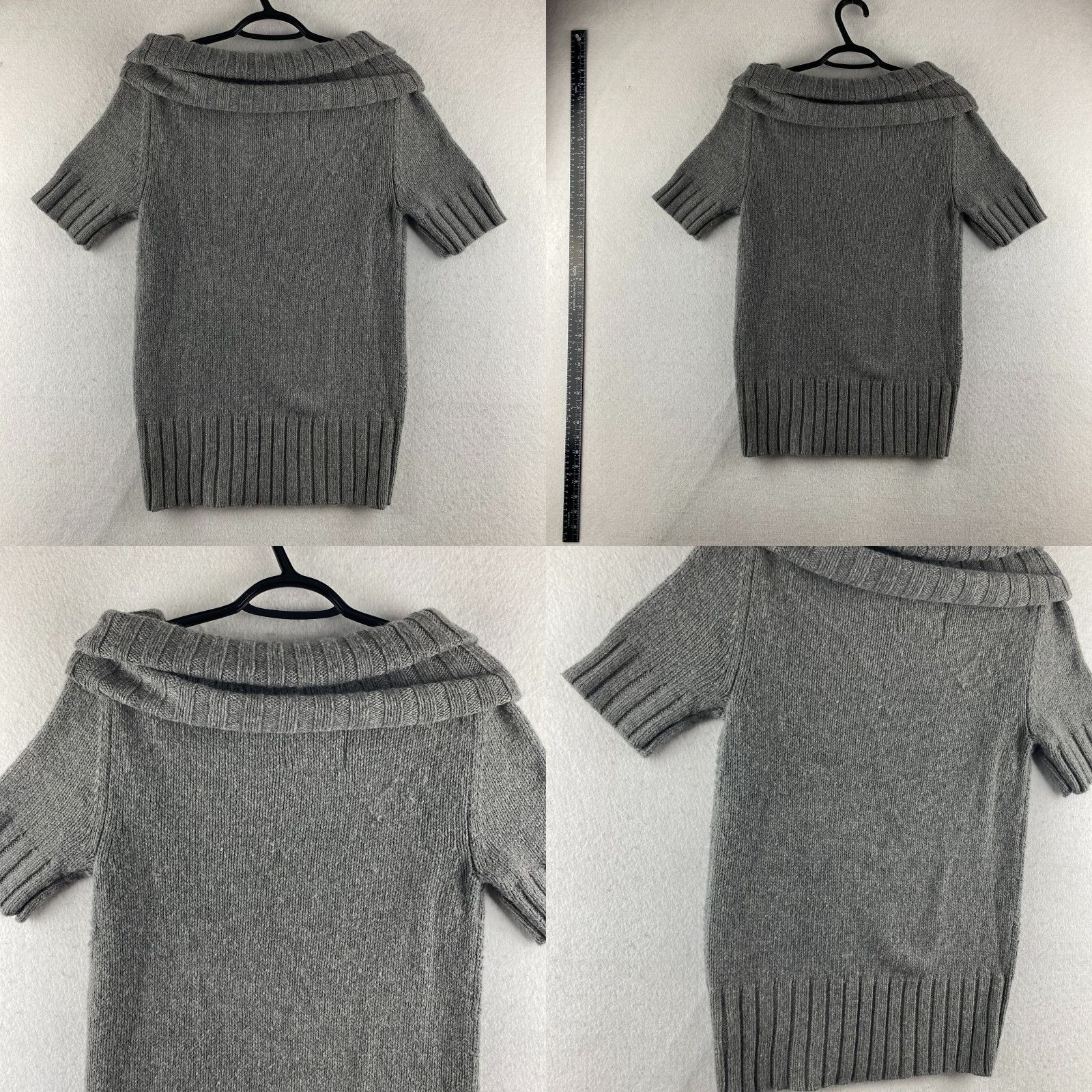 American Eagle Outfitters American Eagle Outfitters Sweater Womens M Gray Cowl Neck Pullover Knit Short Sleeve Casual Modern Vintage? Wait. Size M / US 6-8 / IT 42-44 - 9 Thumbnail