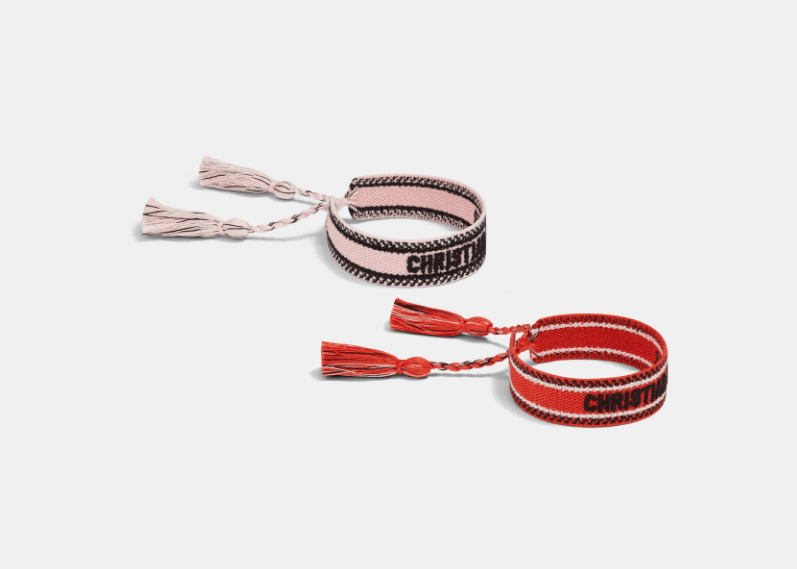 Dior o1w1db10126 B0961A Size : OS / Bracelet Set in Pink/Red Size ONE SIZE - 2 Thumbnail