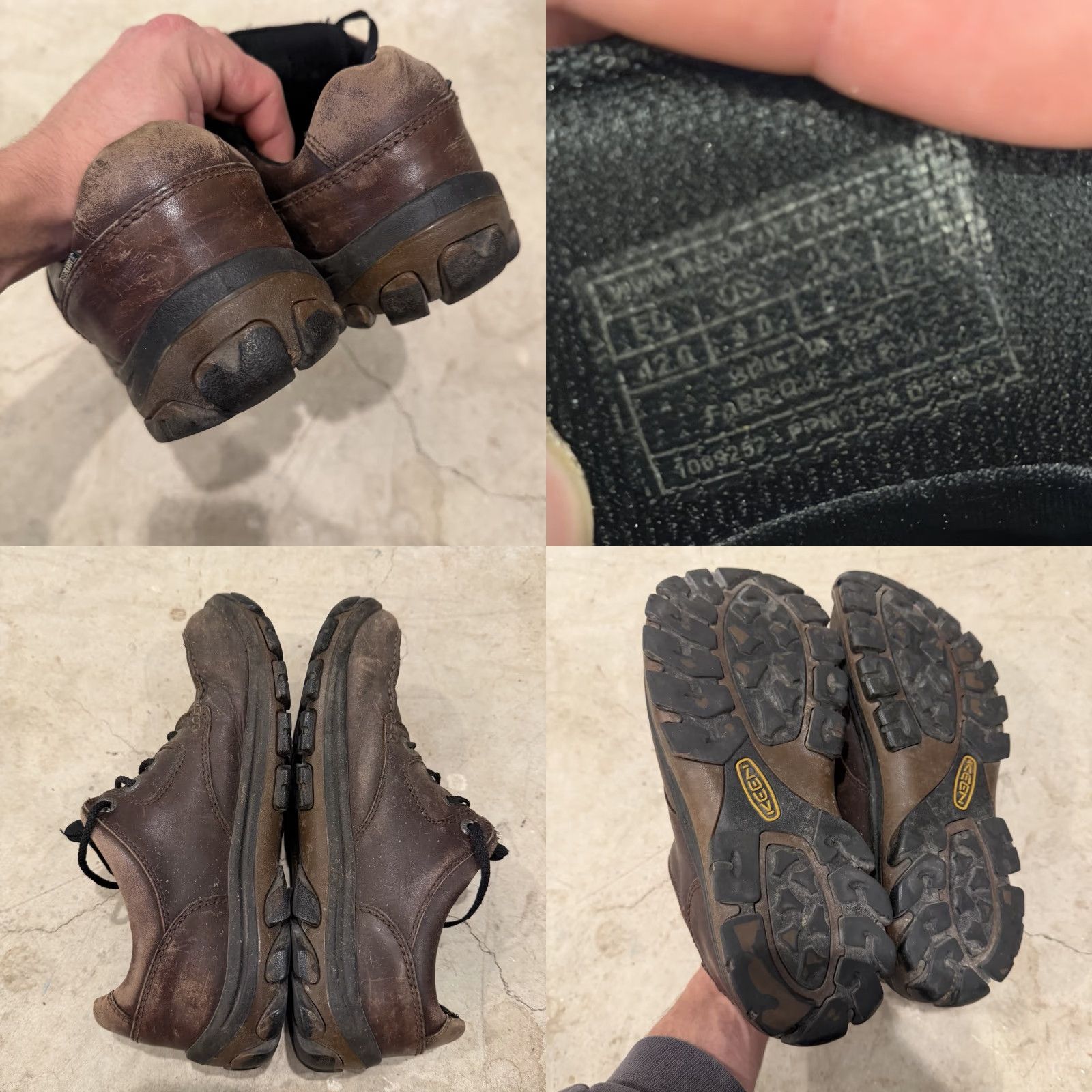 KEEN KEEN Anchor Park Shoes Mens 9 Low Top Casual Hiking Brown Leather Gorpcore Leather Upper Waterproof Loafer Casual Shoe Mens Brown Anchor Park Shoes Size US M / EU 48-50 / 2 - 8 Thumbnail
