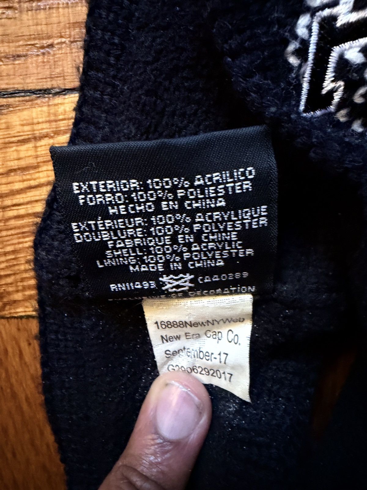 Supreme Supreme x New Era FW18 Big Logo Knit Headband Black Size ONE SIZE - 4 Thumbnail
