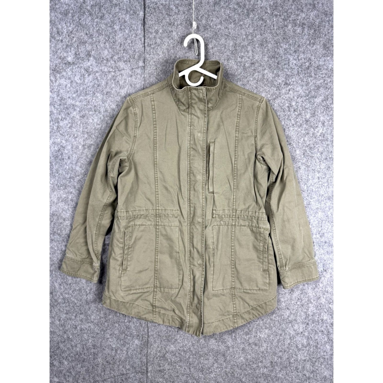 Marine Layer VINTAGE? NEVADA Jacket Women L Green Military Style Chore Zip Canvas Marine Layer Jacket Size L / US 10 / IT 46 - 2 Thumbnail