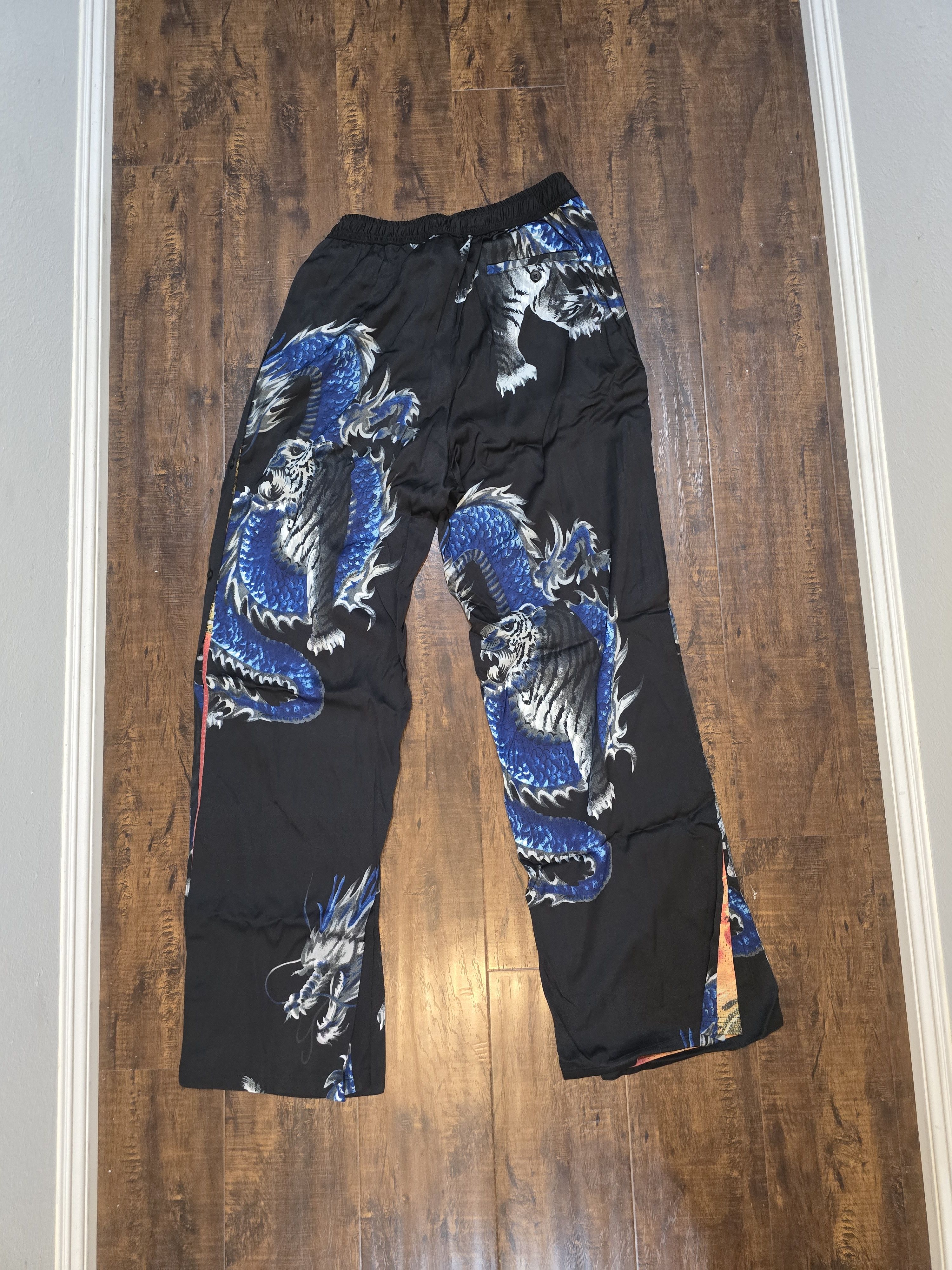 Y/Project Y/Project Black Button Dragon Track Pants Size US 32 / EU 48 - 4 Thumbnail