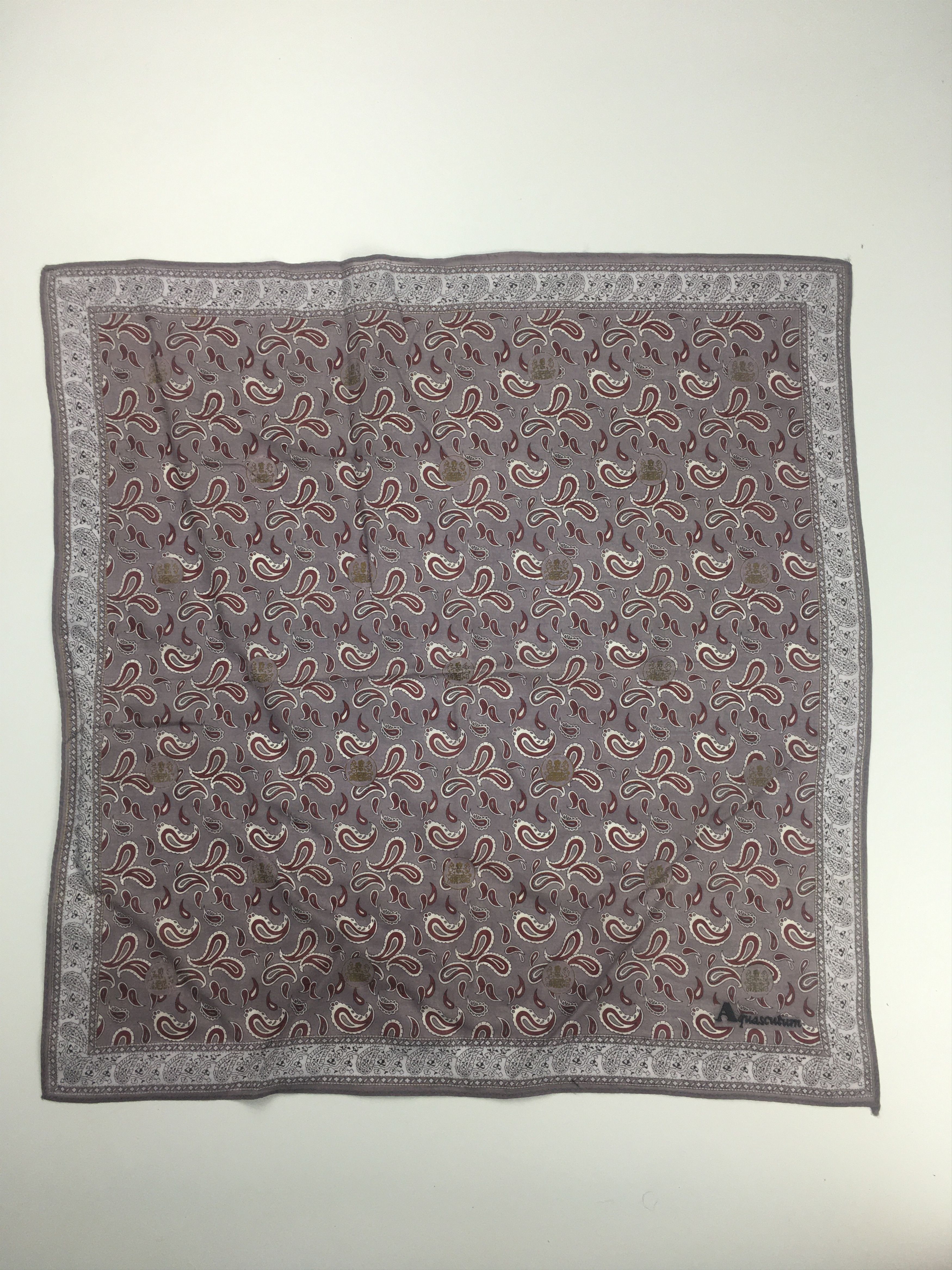 Aquascutum × Vintage Aquascutum Handkerchief / Neckwear / Bandana HKC0160 Size ONE SIZE - 3 Thumbnail