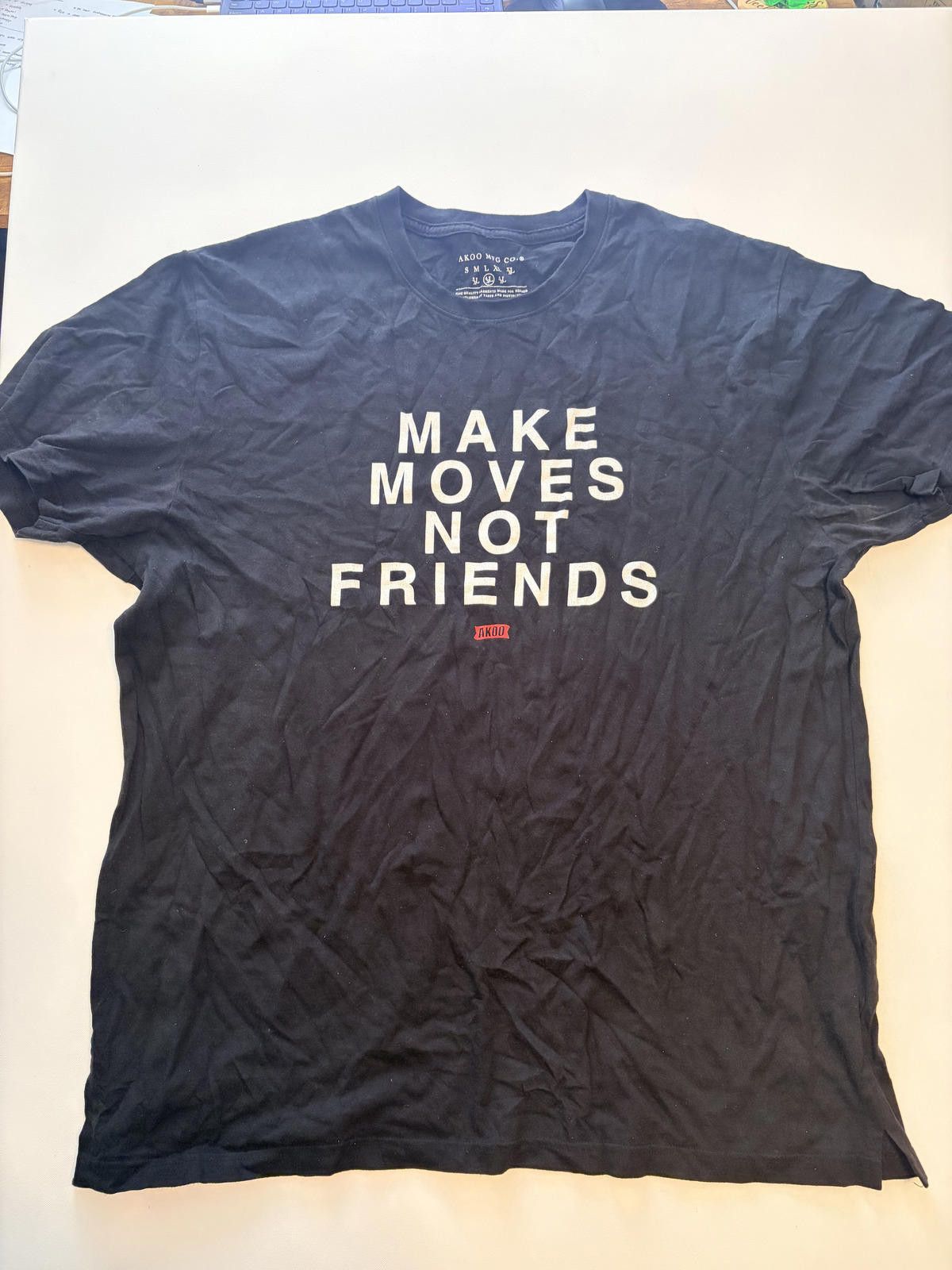 AKOO AKOO Make Moves Not Friends Graphic T-Shirt (Size 4XL) Size US XXL / EU 58 / 5 - 1 Thumbnail