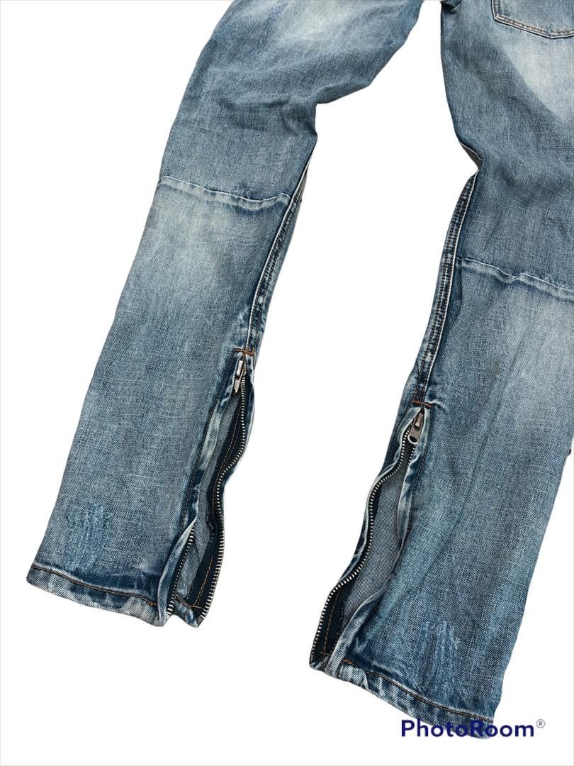 JNCO × MNML MNML distressed denim zipper leg skinny jeans size 32 Size US 32 / EU 48 - 9 Thumbnail