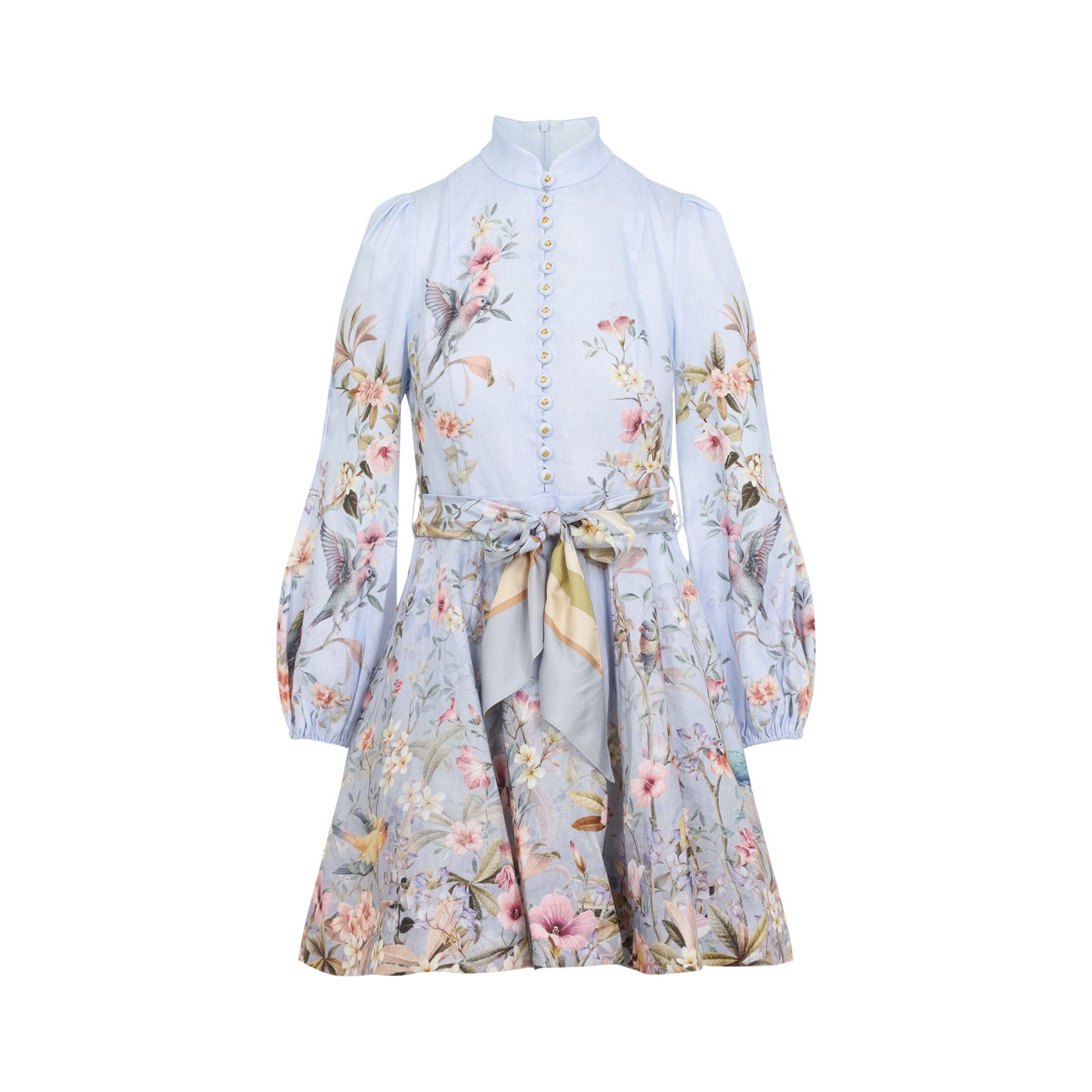 Zimmermann Zimmermann Rebellion Button Mini Dress Size XS / US 0-2 / IT 36-38 - 1 Thumbnail