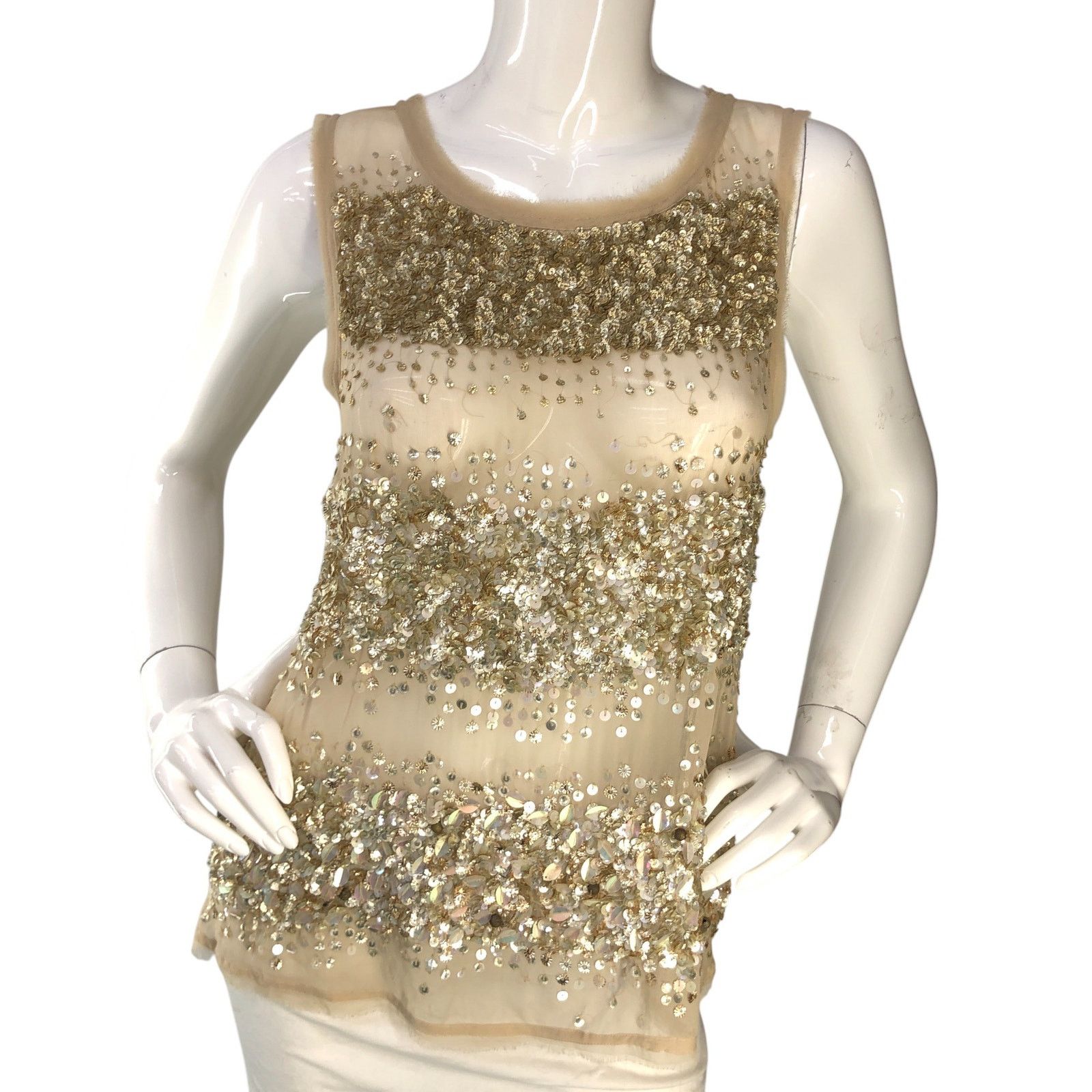 Allsaints Allsaints All Saints Size 4 Top Restrain Beaded TINY FLAW Size S / US 4 / IT 40 - 11 Thumbnail