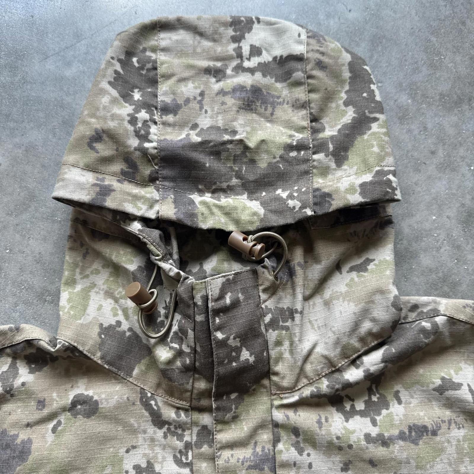 Other Camo Tactical Windbreaker Jacket With Hood, Zipper & Velcro Size US XXL / EU 58 / 5 - 5 Thumbnail