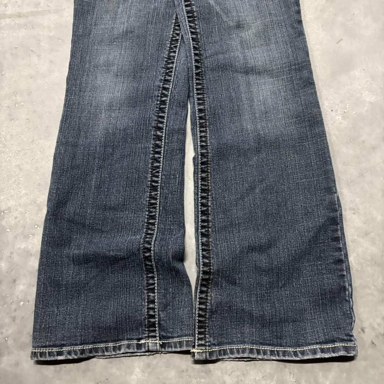 Japanese Brand × Vintage Crazy Vintage Y2K/2000s Grunge Dark Wash Denim Jeans! Size US 30 / EU 46 - 6 Thumbnail