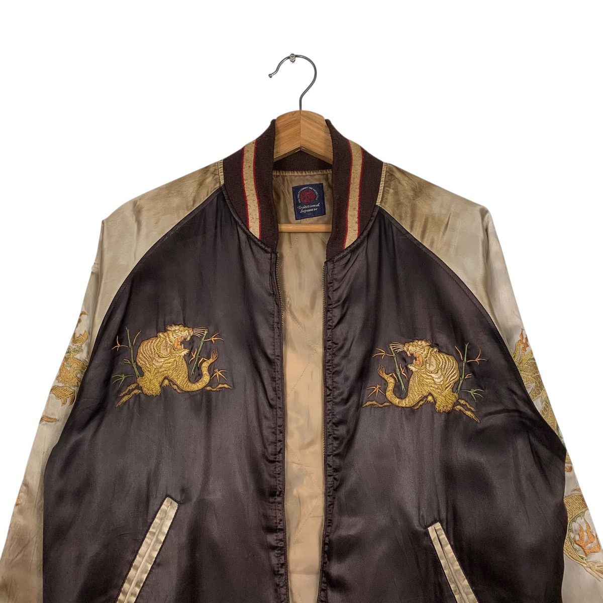 Japanese Brand Japanese Traditional Tiger Dragon Sukajan Jacket Size US M / EU 48-50 / 2 - 2 Thumbnail