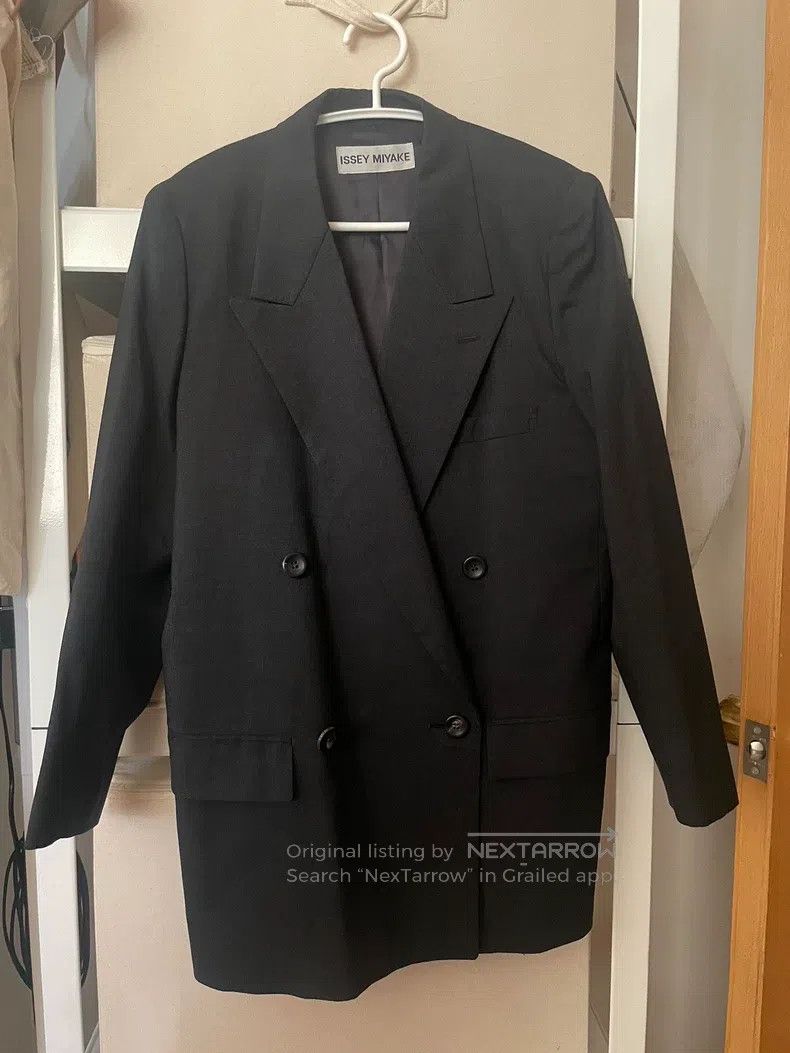 Issey Miyake Issey Miyake Gray Peak Lapel Suit Size S / US 4 / IT 40 - 2 Thumbnail