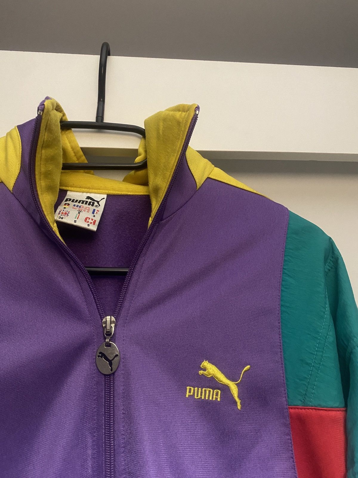 Puma Rare multicolour oversize vintage sweatshirt zip puma 90s Size US S / EU 44-46 / 1 - 4 Thumbnail