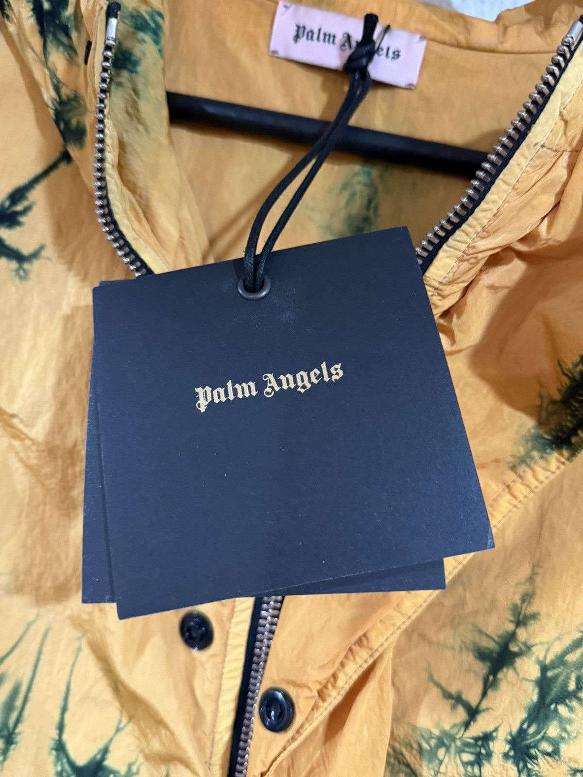 Palm Angels (1.8K Retail) Yellow & Green Tie-Dye Windbreaker Size US S / EU 44-46 / 1 - 9 Thumbnail