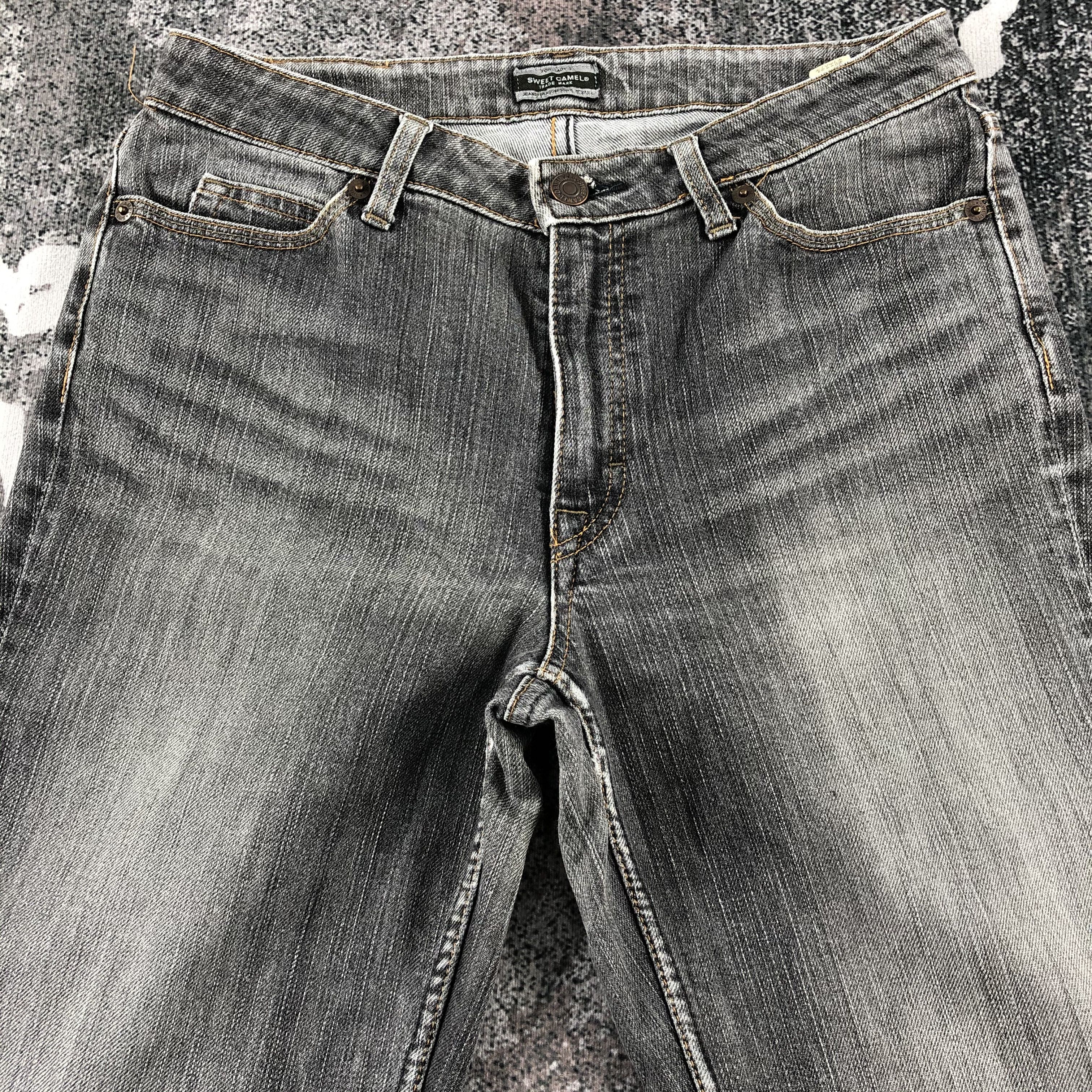Japanese Brand Sweet Camel Jeans Faded Gray Flare Denim KJ1216 Size 29" - 3 Thumbnail