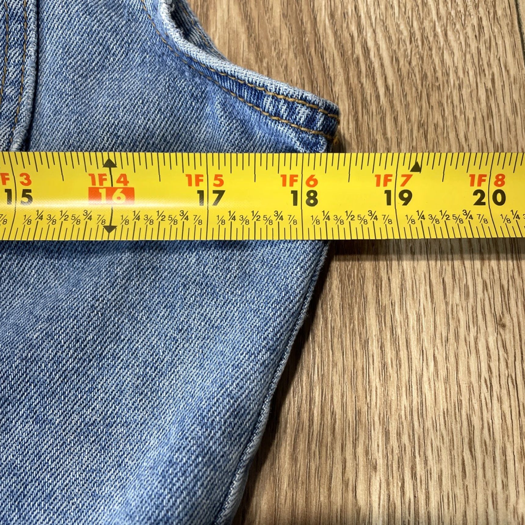 Denime VINTAGE NUOVO COUNTY SEAT Denim Vest Womens Medium Blue Biker Moto Casual 90s Size 32" / US 10 / IT 46 - 6 Thumbnail