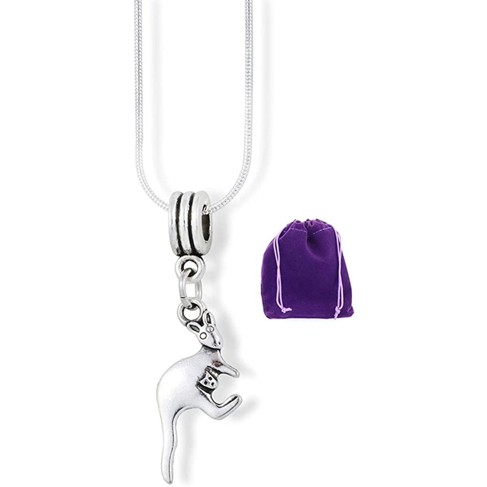& Other Stories Kangaroo Necklace - Kangaroo with Joey in Pouch Charm Size ONE SIZE - 1 Thumbnail