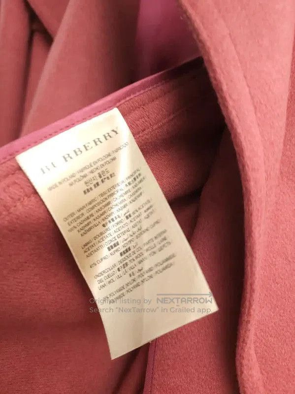 Burberry Burberry Red Cashmere Mid-Length Coat. Size M / US 6-8 / IT 42-44 - 6 Thumbnail