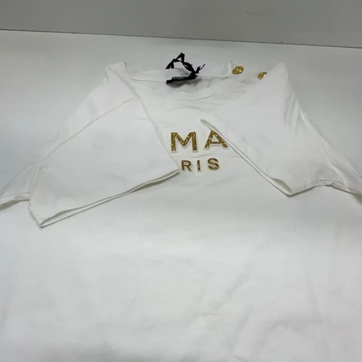 Balmain Balmain Kids Logo Print Round Neck T-Shirt -2507 Size US L / EU 52-54 / 3 - 7 Thumbnail