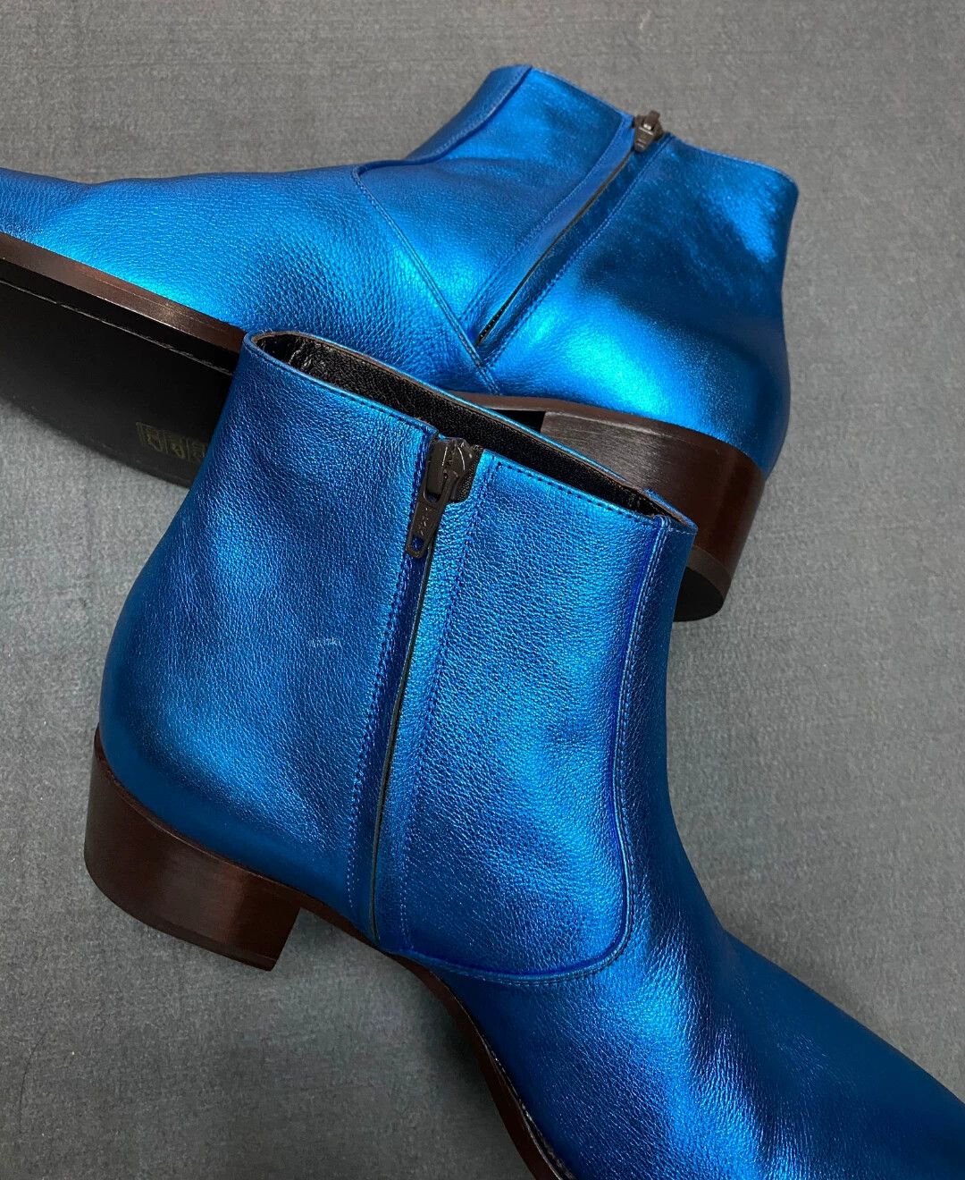 Saint Laurent Paris SAINT LAURENT SLP blue boots 43 NEW RARE Size US 10 / EU 43 - 4 Thumbnail