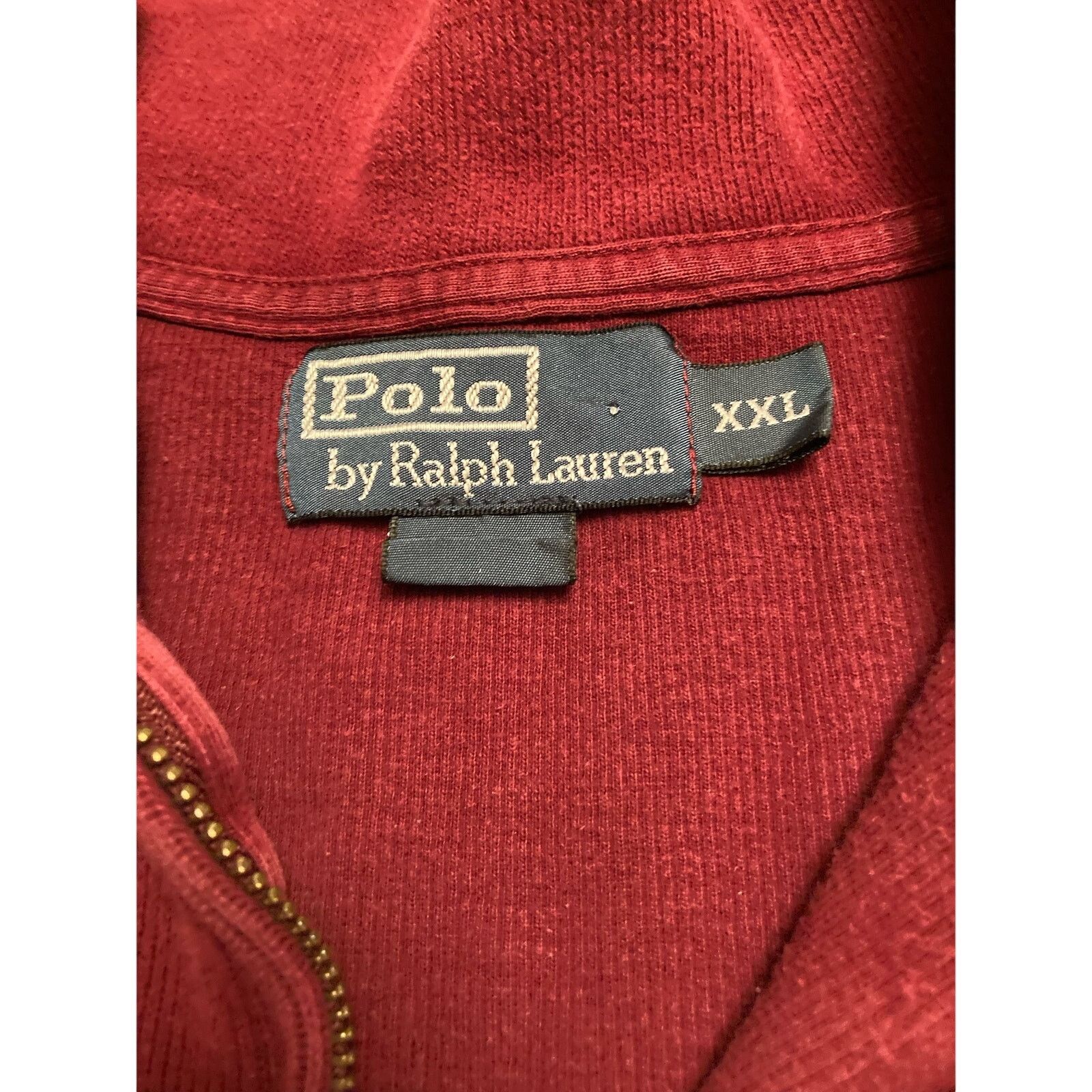 Polo Ralph Lauren Polo Ralph Lauren MeshKnit Cttn 1/4 Zip Sweater Pullover XXL Size US XXL / EU 58 / 5 - 2 Thumbnail