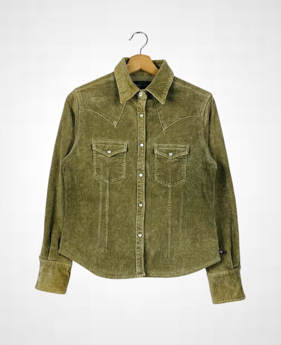 Polo Ralph Lauren Rare Ralph Lauren Button Tap Corduroy Jacket Size S / US 4 / IT 40 - 1 Thumbnail
