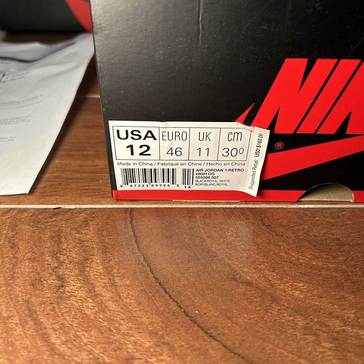 Nike Nike air Jordan 1 royal (2017) Size US 12 / EU 45 - 8 Thumbnail