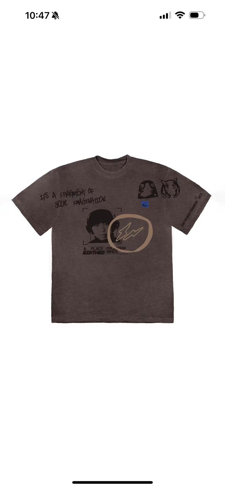 Fragment Design × Kaws × Travis Scott Travis scott cactus jack fragment Hiroshi tee Size US L / EU 52-54 / 3 - 6 Thumbnail