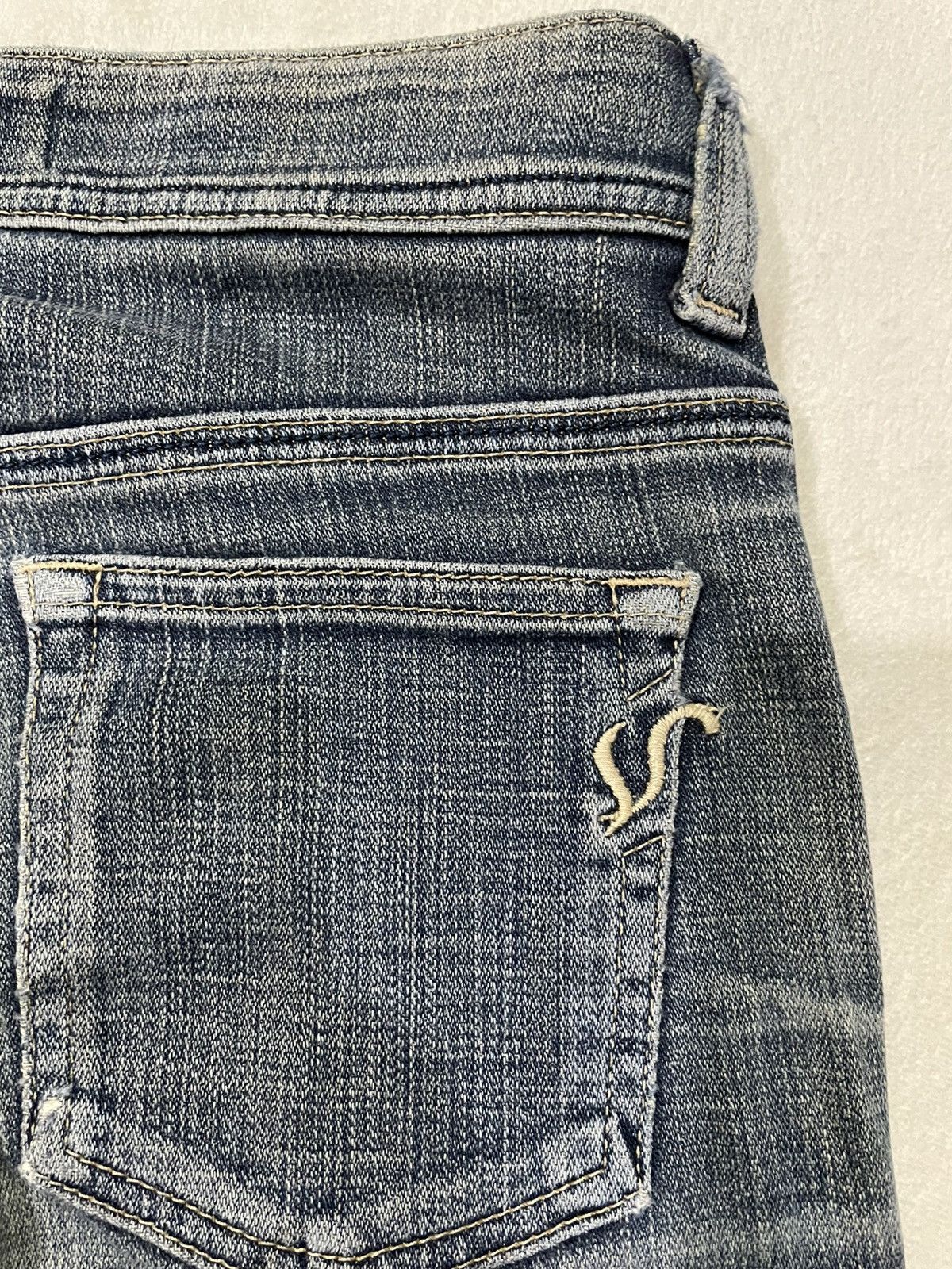Japanese Brand Vintage Something Edwin Boot Cut Mudwash Denim Jeans Size US 30 / EU 46 - 17 Thumbnail