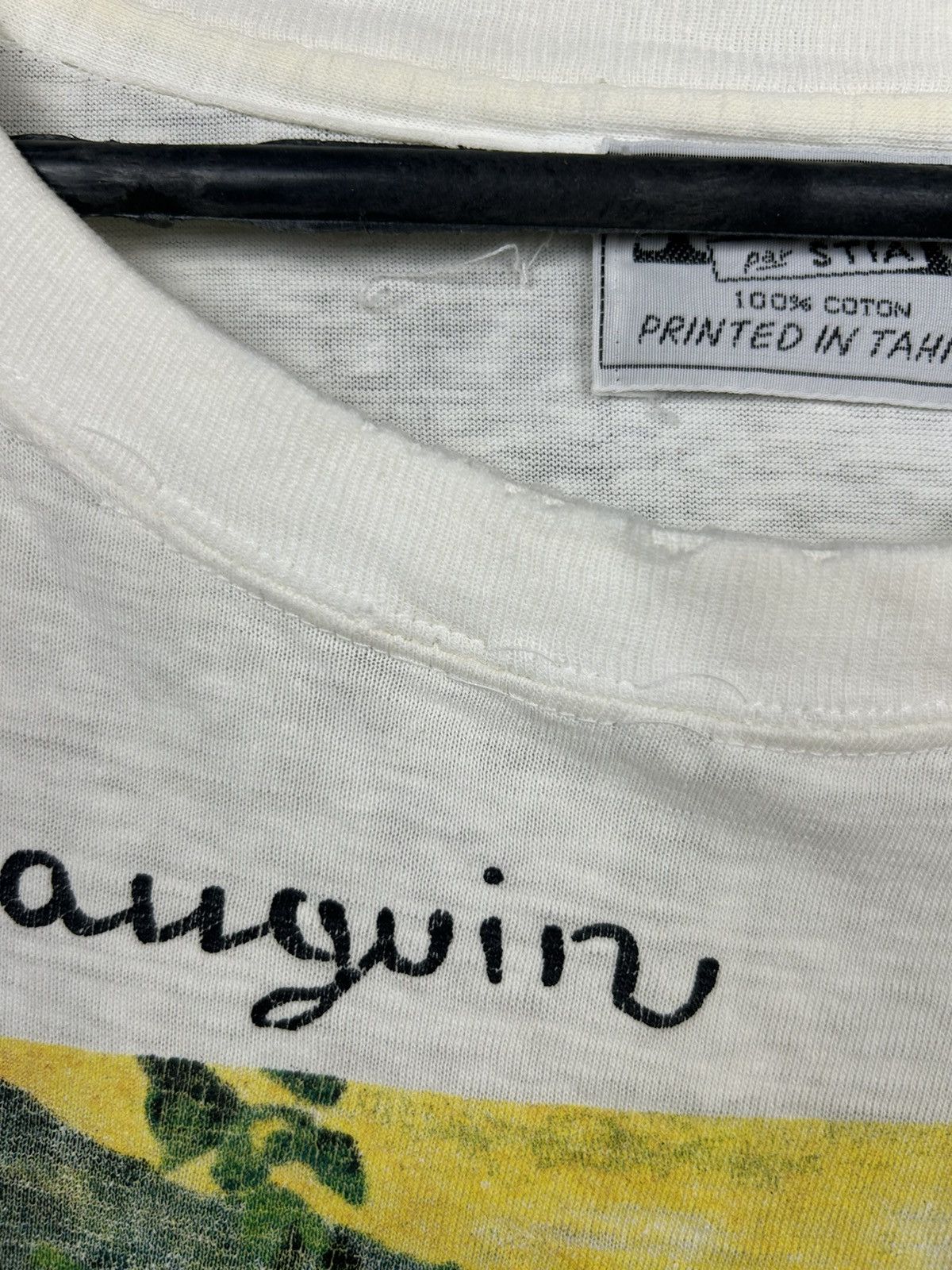 Vintage Vintage Gaugin Tahiti Marquises T shirt Size US L / EU 52-54 / 3 - 4 Thumbnail