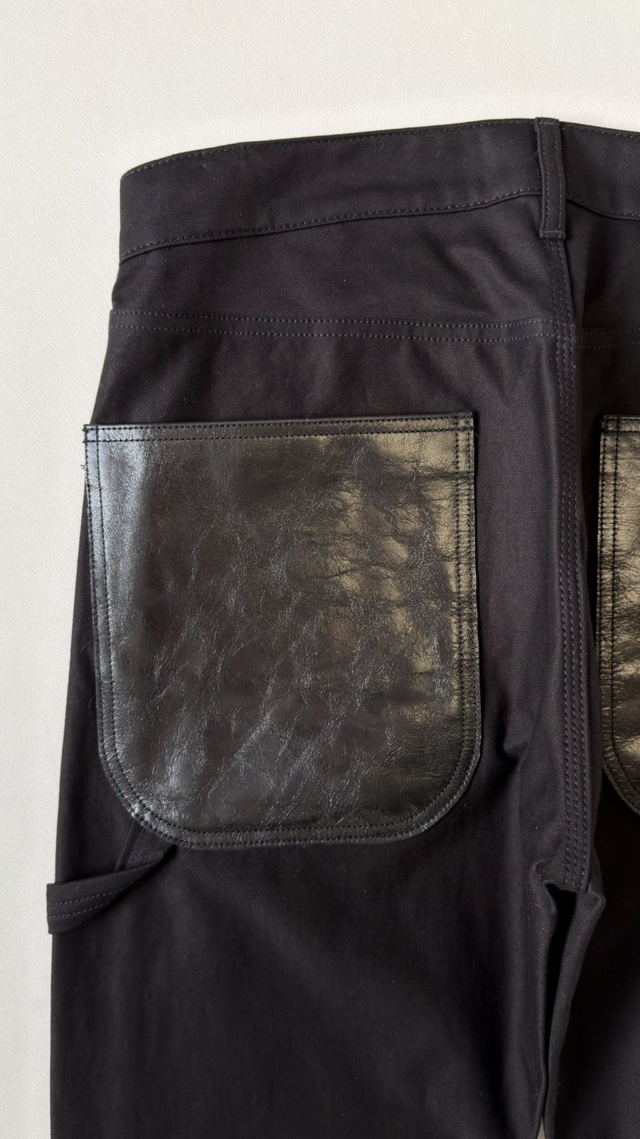 Comme des Garcons A/W 25 Wide Leg Black Cotton ‘Carpenter’ Pants Size US 32 / EU 48 - 12 Thumbnail