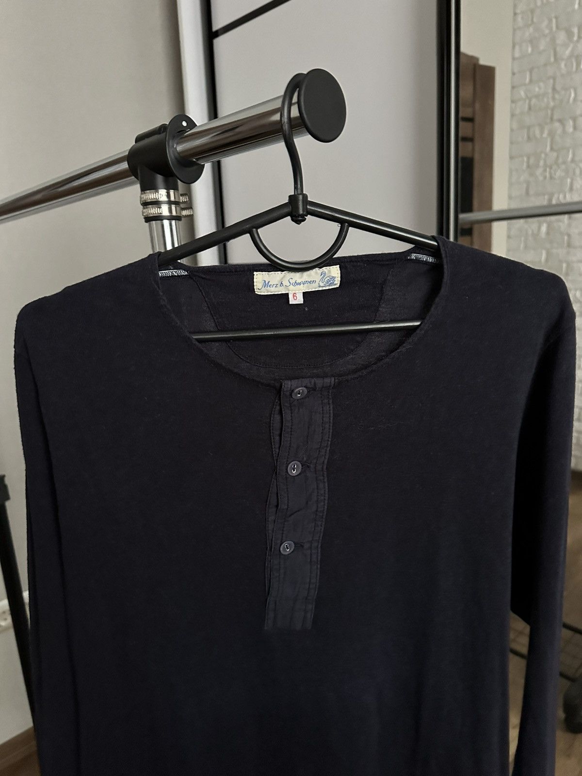 Merz B. Schwanen Merz B Schwanen Loopwheeled Long Sleeve T-Shirt Tee Size US L / EU 52-54 / 3 - 7 Thumbnail
