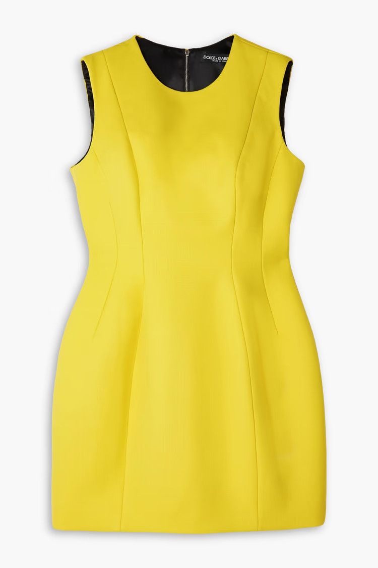o1y0825 Sleeveless Mini Dress in Yellow