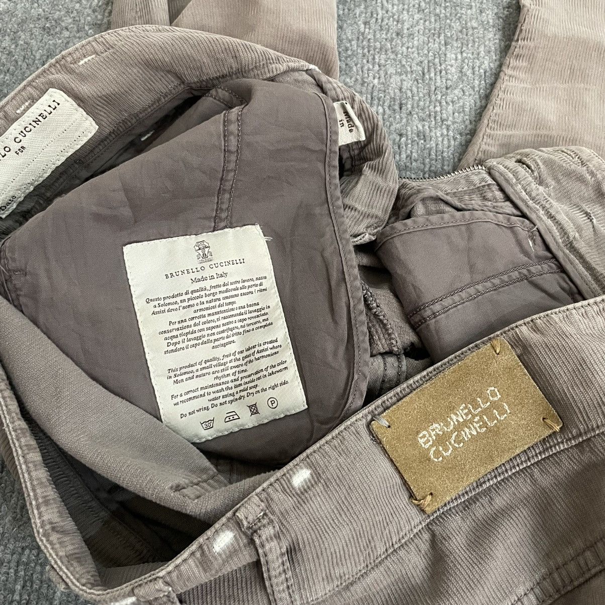 Brunello Cucinelli Brunello Cucinelli Corduroy Motorcycle Pants Luxury Slim Fit Size 27" / US 4 / IT 40 - 11 Thumbnail