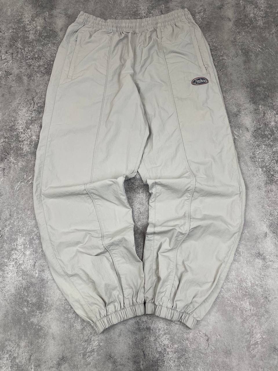 Palace Palace Men Nylon Track Pants Grey Streetwear Joggers Size US 35 - 1 Thumbnail