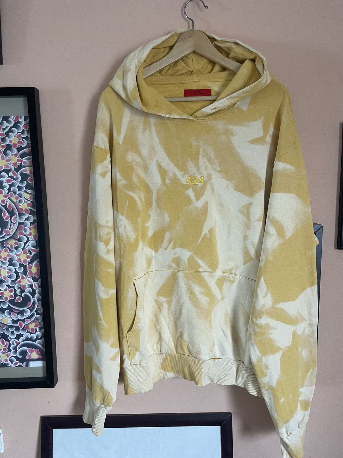 424 424 on Fairfax X ARMES bleached tye dye logo hoodie Size US XL / EU 56 / 4 - 2 Thumbnail