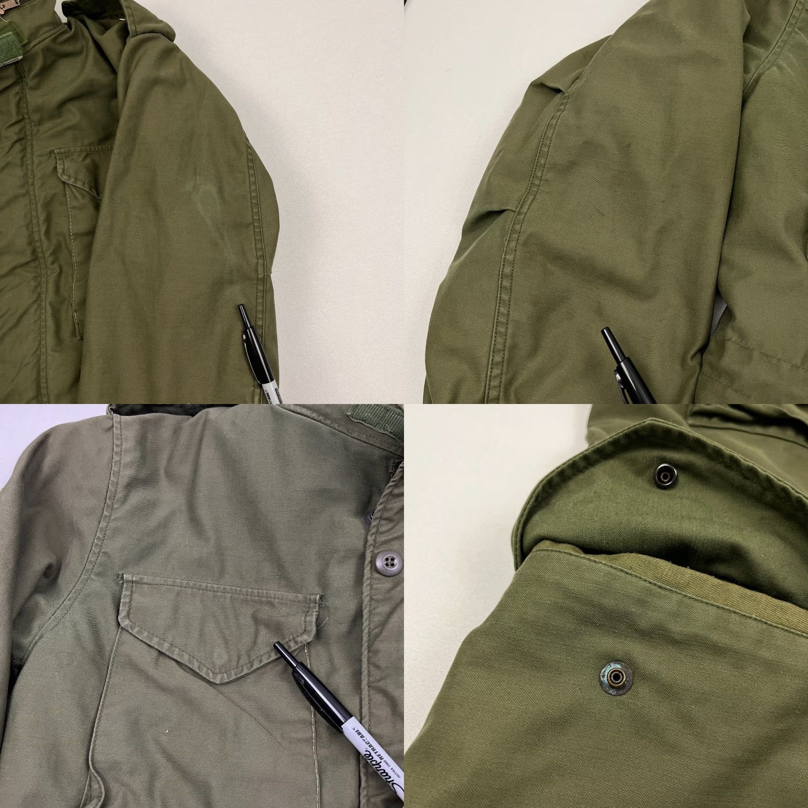 Alpha Industries VTG Alpha Industries OG-107 Cold Weather Jacket Mens M Olive Green Military Coat Jacket Size US M / EU 48-50 / 2 - 9 Thumbnail